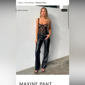 Tiger Mist leather Maxine pants. Only worn once, great condition